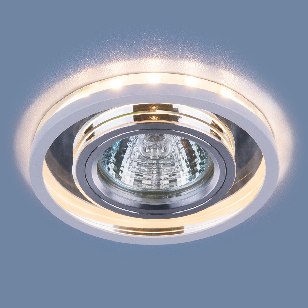 Встраиваемый светильник Elektrostandard 7021 MR16 SL/WH зеркальный/белый 4690389099342