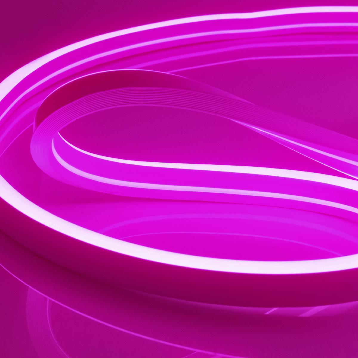 Светодиодный неон мини Apeyron 220В 6Вт/м smd2835 108д/м IP65 150Лм/м 50м розовый 10-85