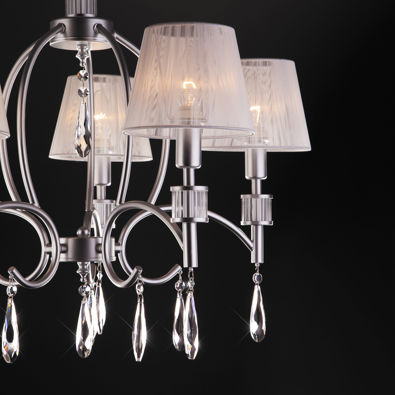 Подвесная люстра Eurosvet Capri 60092/5 серебро