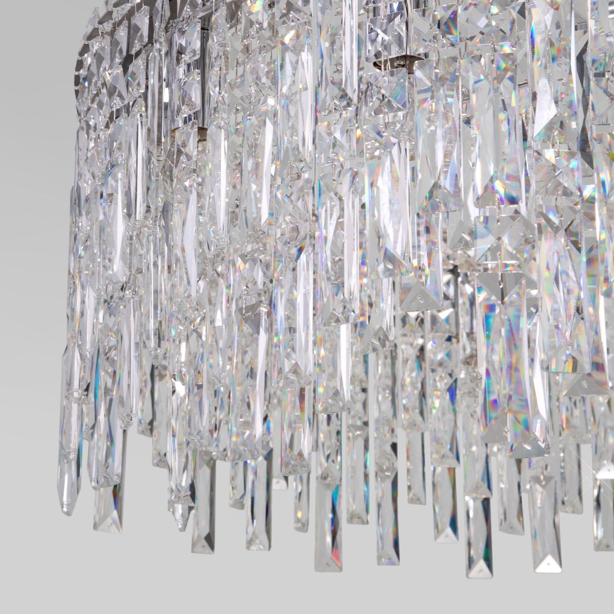 Подвесная люстра Eurosvet Blitz 60160 хром/ прозрачный хрусталь Strotskis Smart a065324