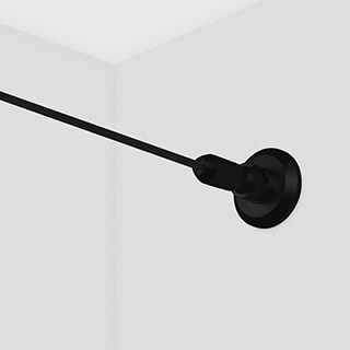 Светодиодная лента-трос Arlight STINGRAY-R2-IC-A120 24V BLACK Warm3000 (9.6 W/m, IP20, 10m) (Сталь+Алюминий) 053572