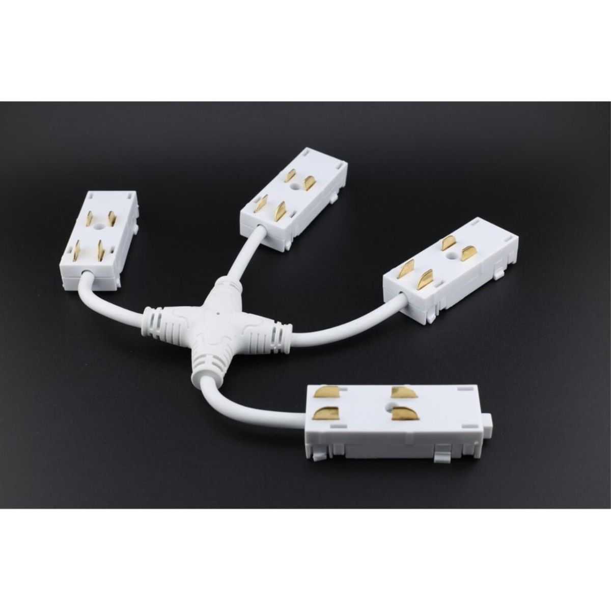 Коннектор питания Х-образный угловой для магнитного шинопровода Aployt Magnetic track 220 APL.0280.10.05