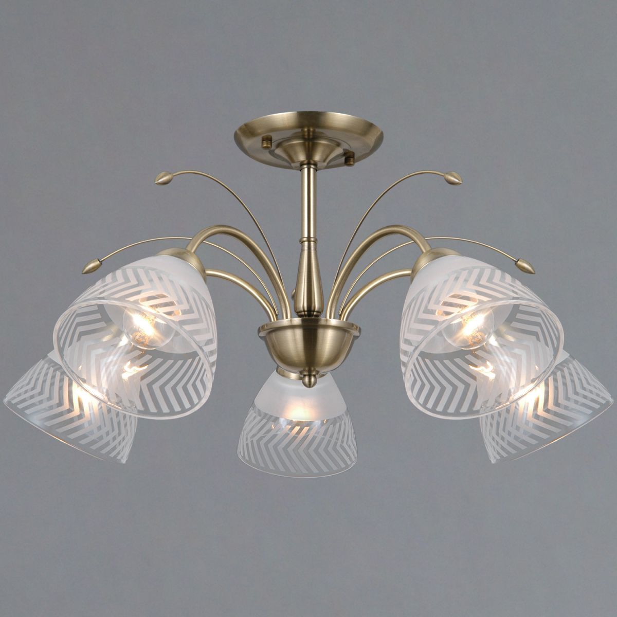 Люстра на штанге Illumico IL0594-5CSQ-25 AB AREZZO