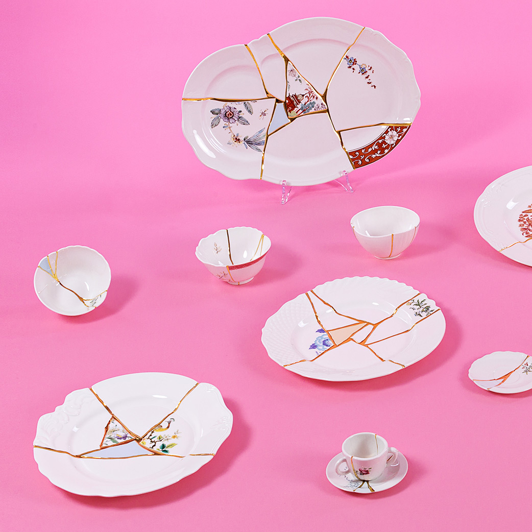 Тарелка Seletti Kintsugi 09611