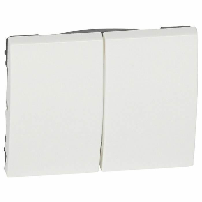 Клавиша Legrand Galea Life выключателя двойная белая 777012