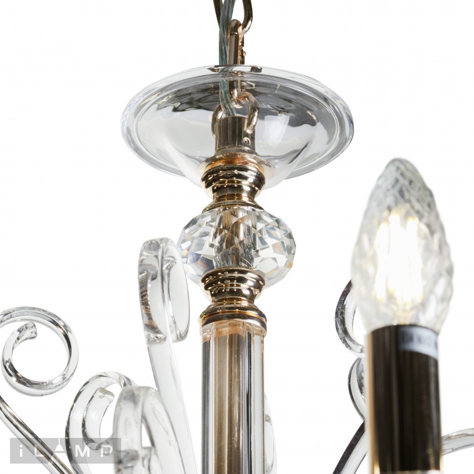 Подвесная люстра iLamp King P9372-6 GD