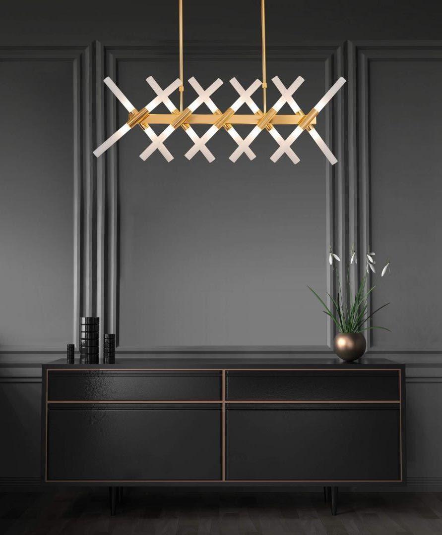 Подвесная люстра Lumina Deco Alford LDP 6036-20 GD