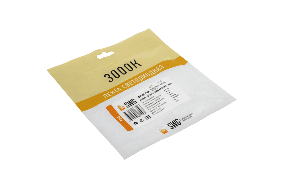 Светодиодная лента SWG SWG2P60-24-4.8-WW 005272