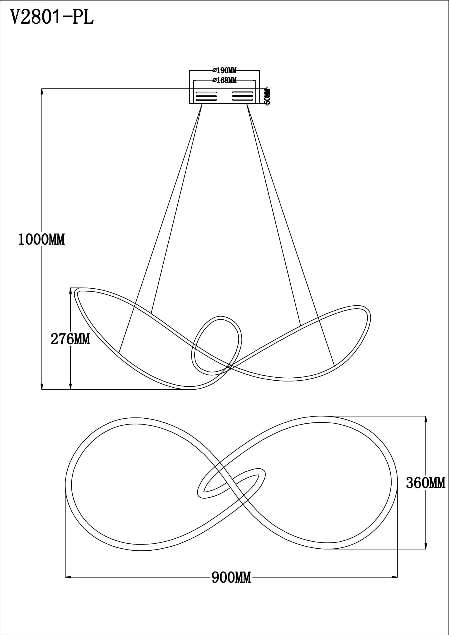 Подвесной светодиодный светильник Moderli Bloom V2801-PL