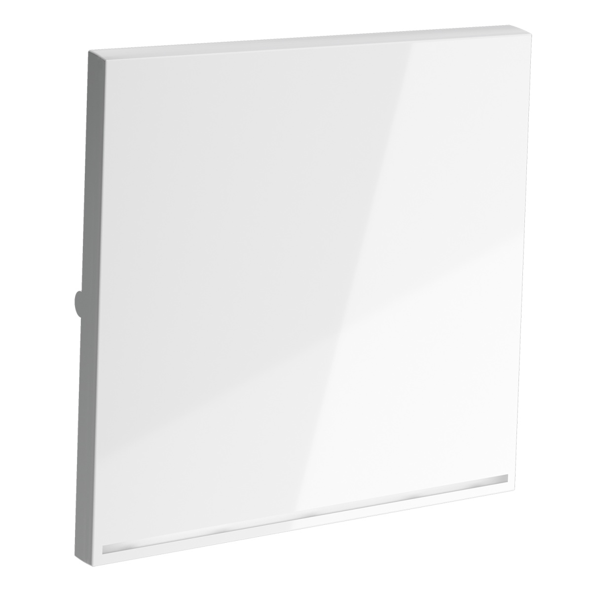 Клавиша для выключателя/переключателя одноклавишного с подсветкой Voltum S70 (белый глянцевый) VLS000201