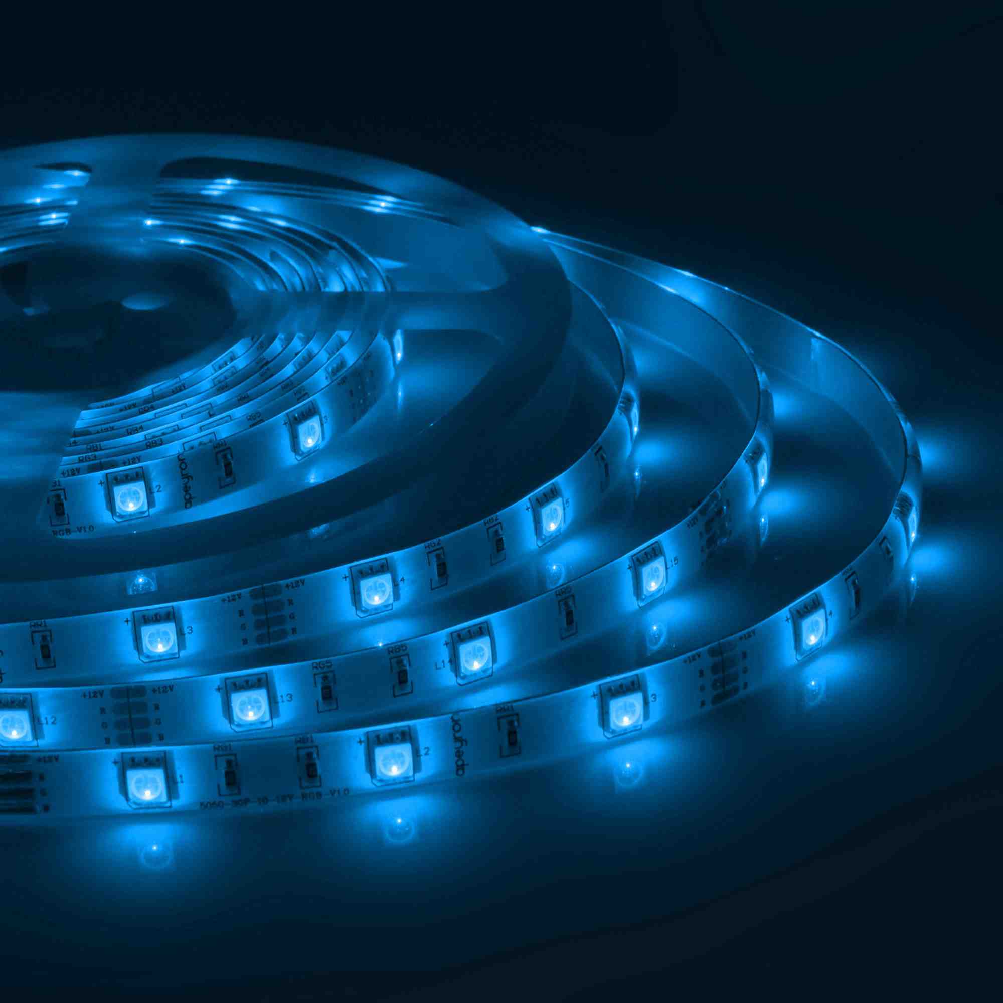 Светодиодная лента Apeyron 12В ЭКО 7,2Вт/м smd5050 30д/м IP65 5м RGB LSE-041