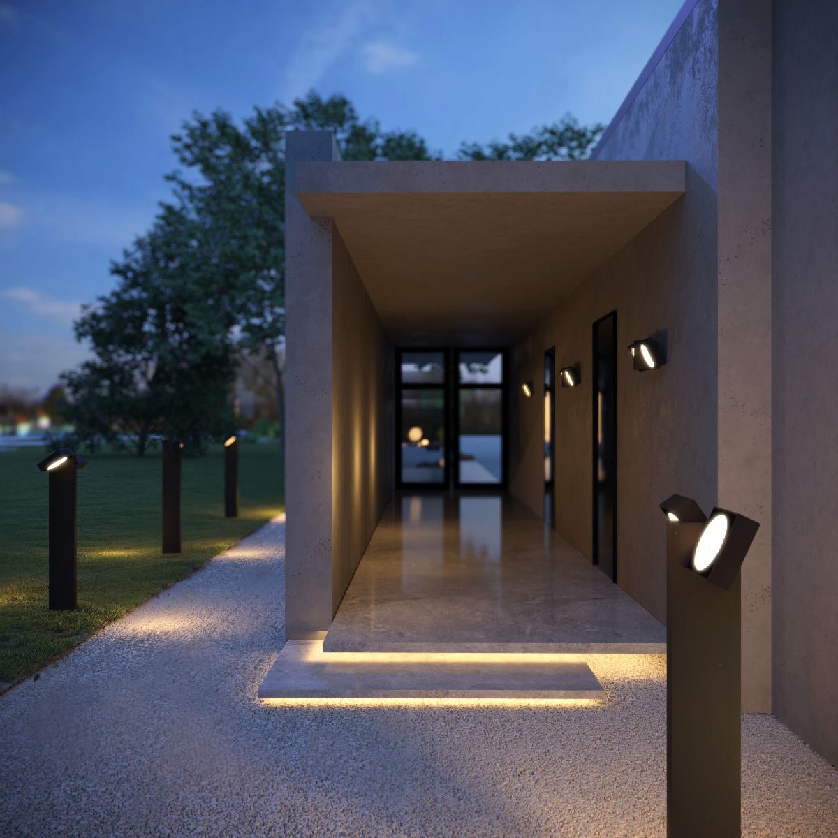 Уличный настенный светильник Elektrostandard Twin 4690389199646 a064384