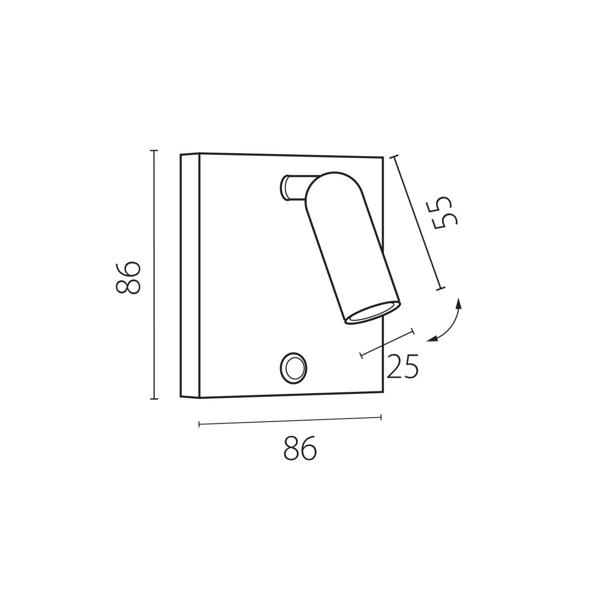 Поворотное бра Lightstar Omega 200937