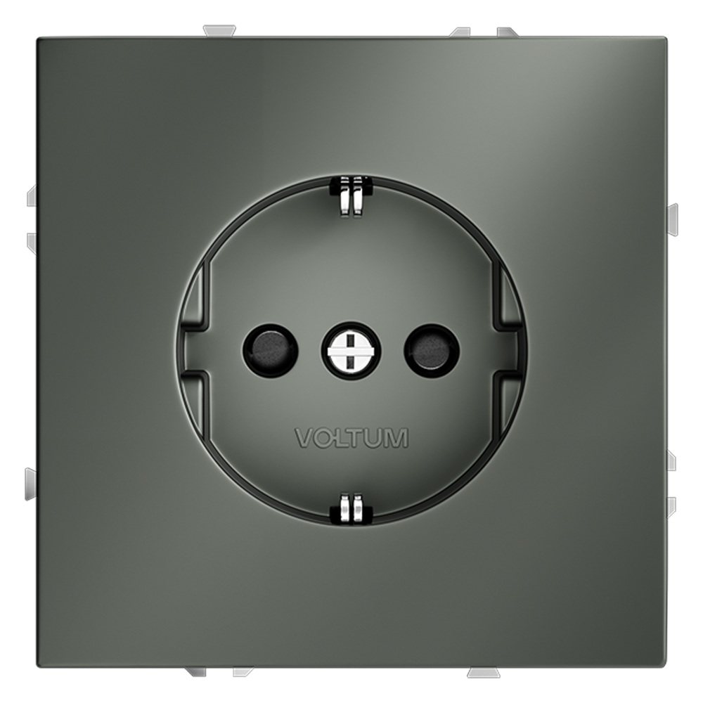 Розетка со шторками Voltum S70 VLS040206 (титан)