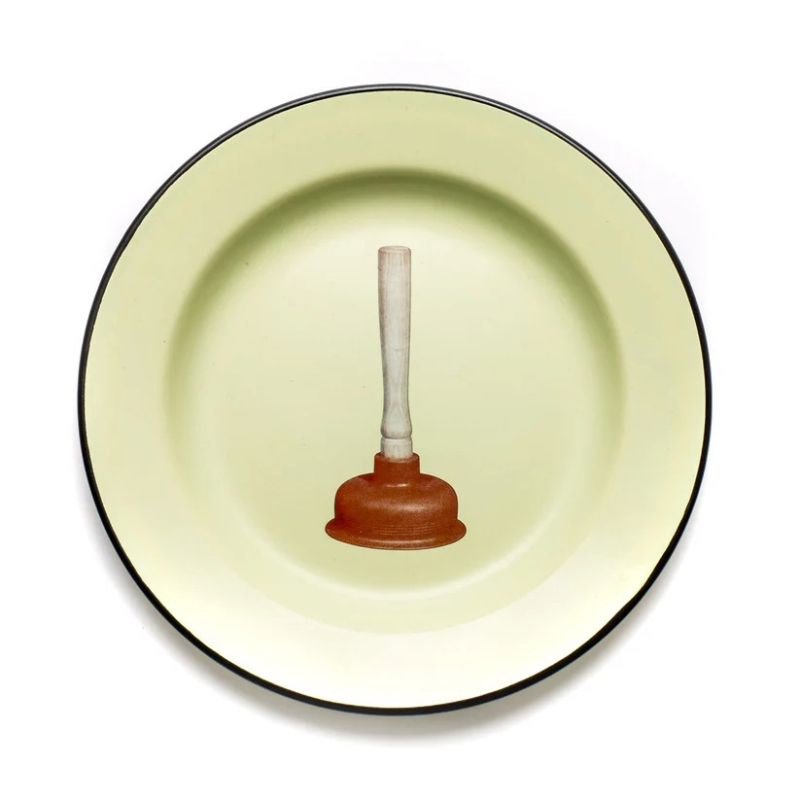 Тарелка Seletti Plunger Toiletpaper Enamel 16839