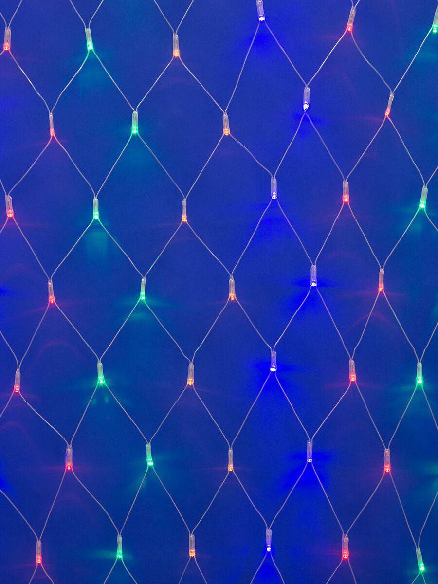 Светодиодная гирлянда Uniel сетка (09565) разноцветный ULD-N2520-240/DTA Multi IP20
