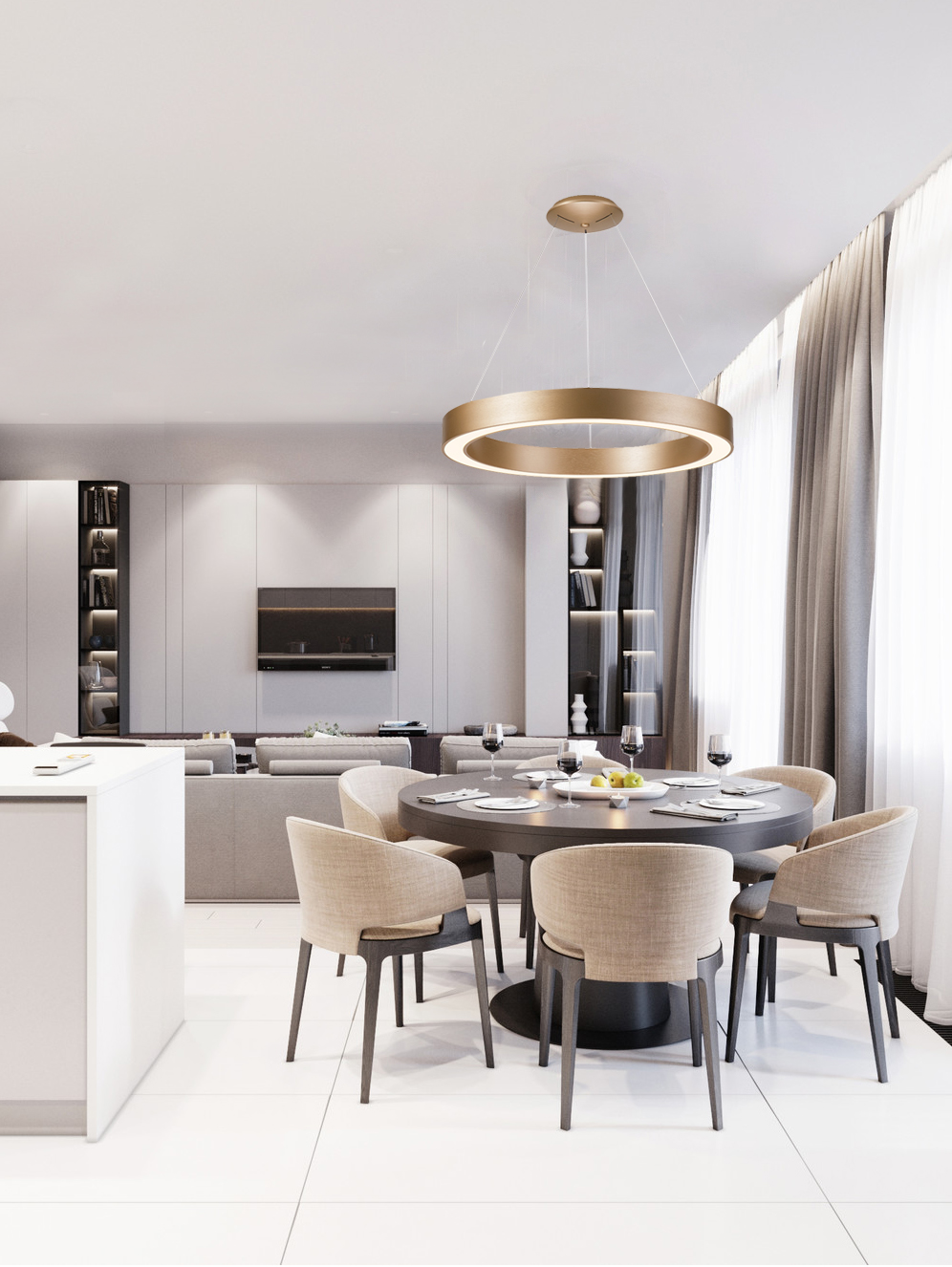 Подвесной светодиодный светильник Milosh tendence 0688CL-48GD