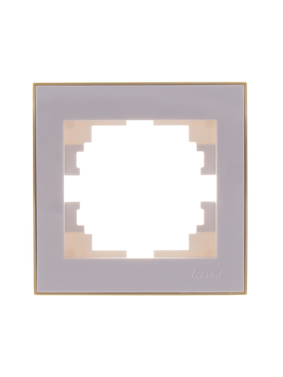 Рамка 1-местная горизонтальная Lezard Rain 703-0226-146