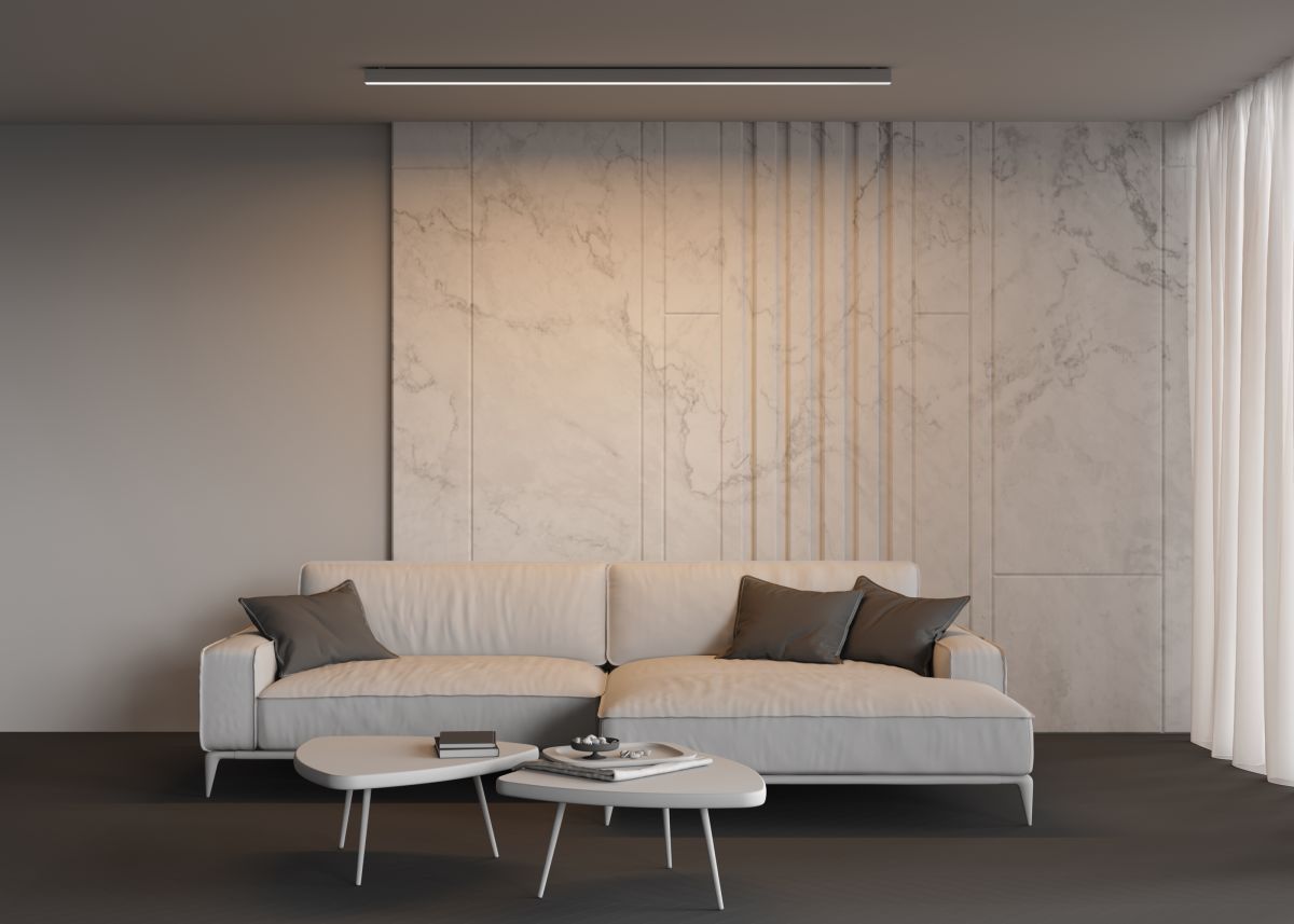 Линейный накладной светильник Maytoni Technical 3000K 50x50 (Серебро, 2 м) LL311023