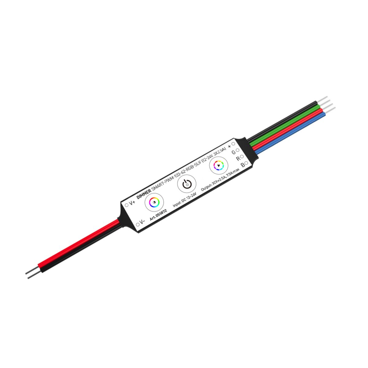 Диммер Arlight SMART-PWM-103-62-RGB-SUF (12-24V, 3x2.5A) (IARL, IP20 Пластик) 055872