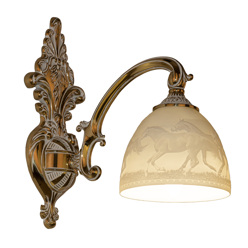 Бра Bohemia Ivele Crystal Verona 7209B14/1/175 GW P1 D Horse