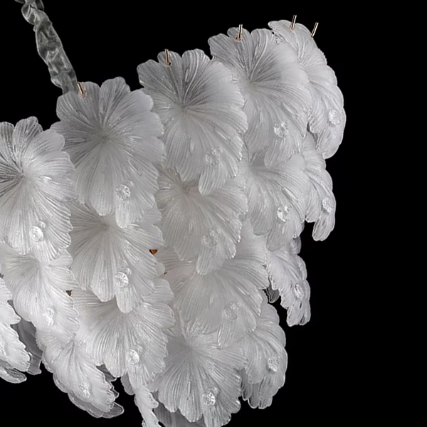 Подвесная люстра Delight Collection Crystal leaf 6302P/D800 gold/white