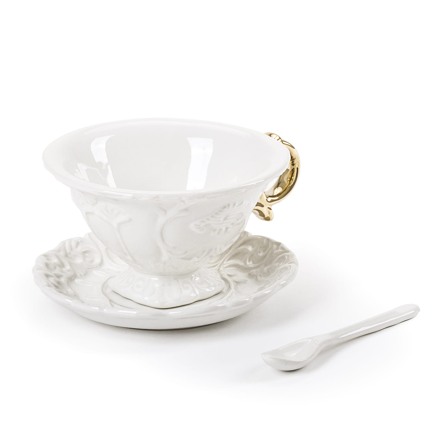 Блюдце с чашкой I-Tea Seletti I-Wares Gold 09868