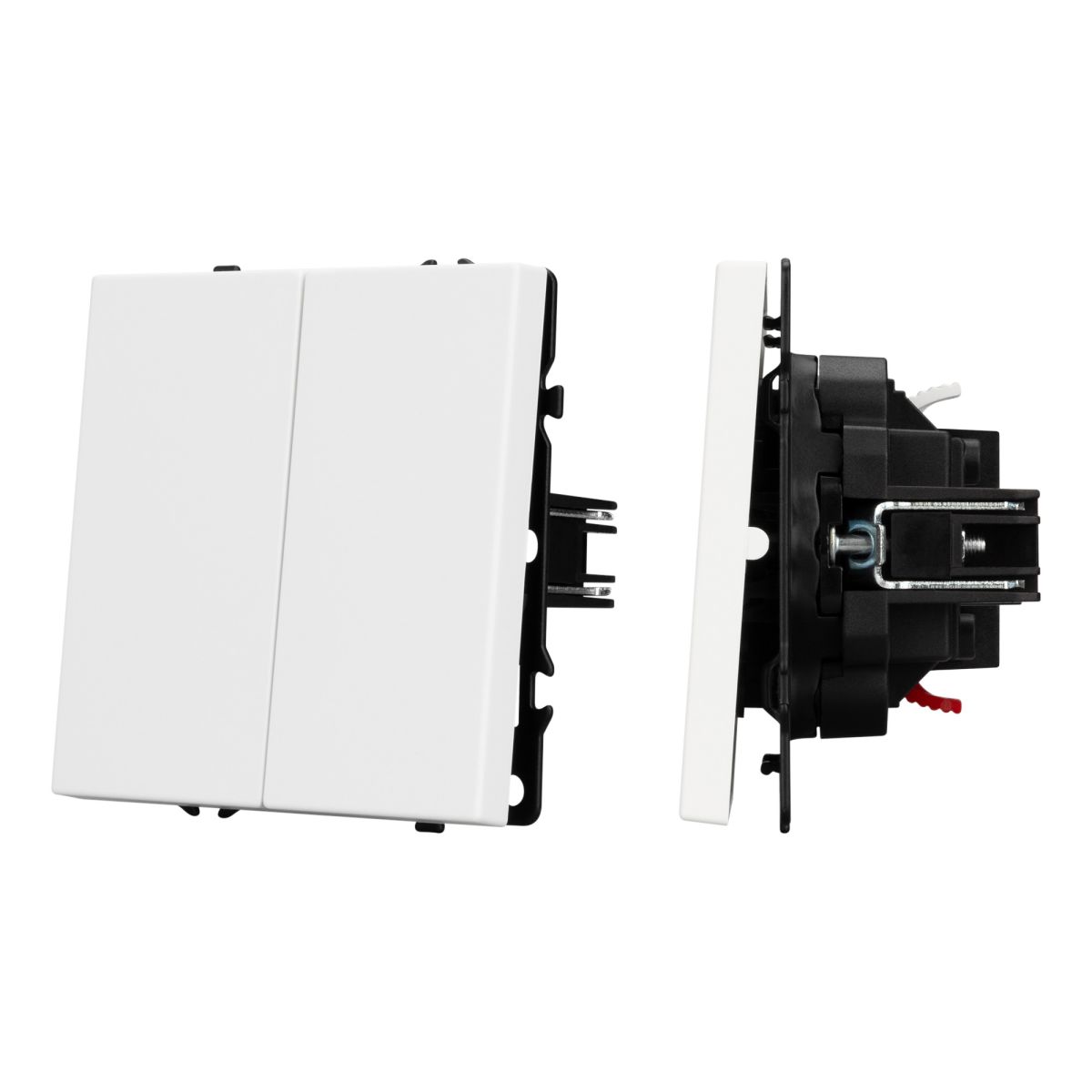 Выключатель проходной 2 кл софт-тач белый кварц Arlight SWT-MKP2-SFPL-WH (250V, 10A) 054242(1)