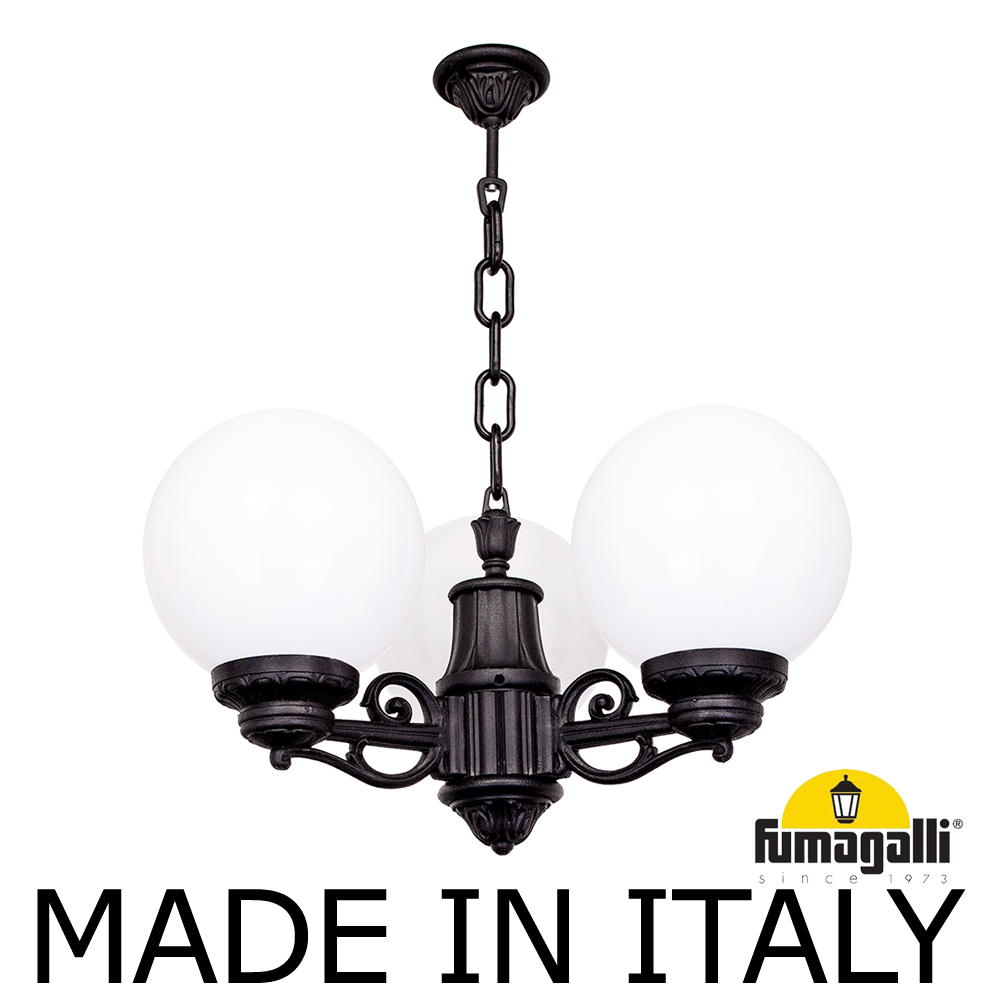 Уличный подвесной светильник шар Fumagalli Globe 250 G25.120.S30.AYF1R