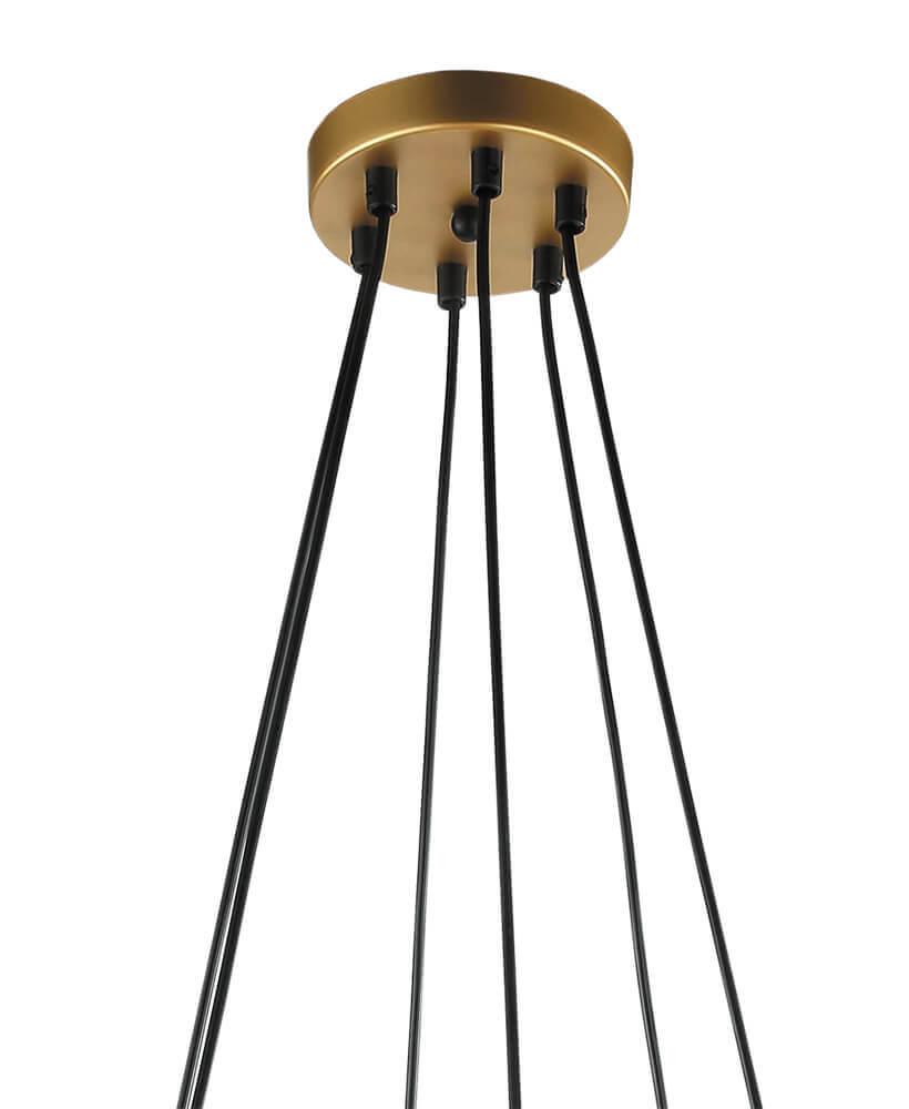 Подвесная люстра Lumien Hall Айла 4003/4P-GD-WT