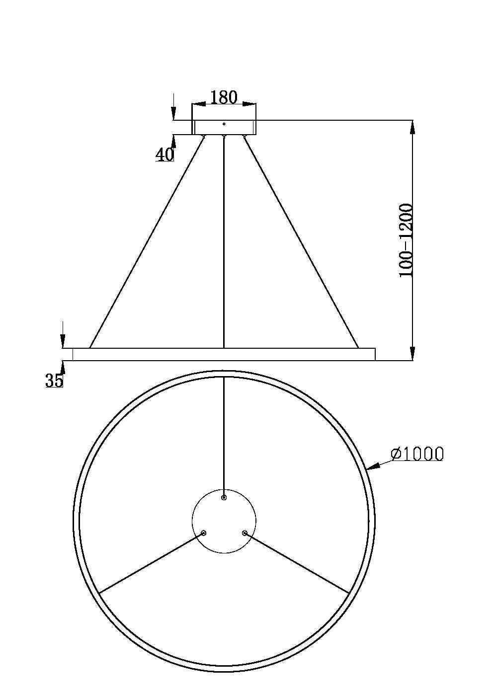 Подвесной светильник Maytoni Rim MOD058PL-L54W3K