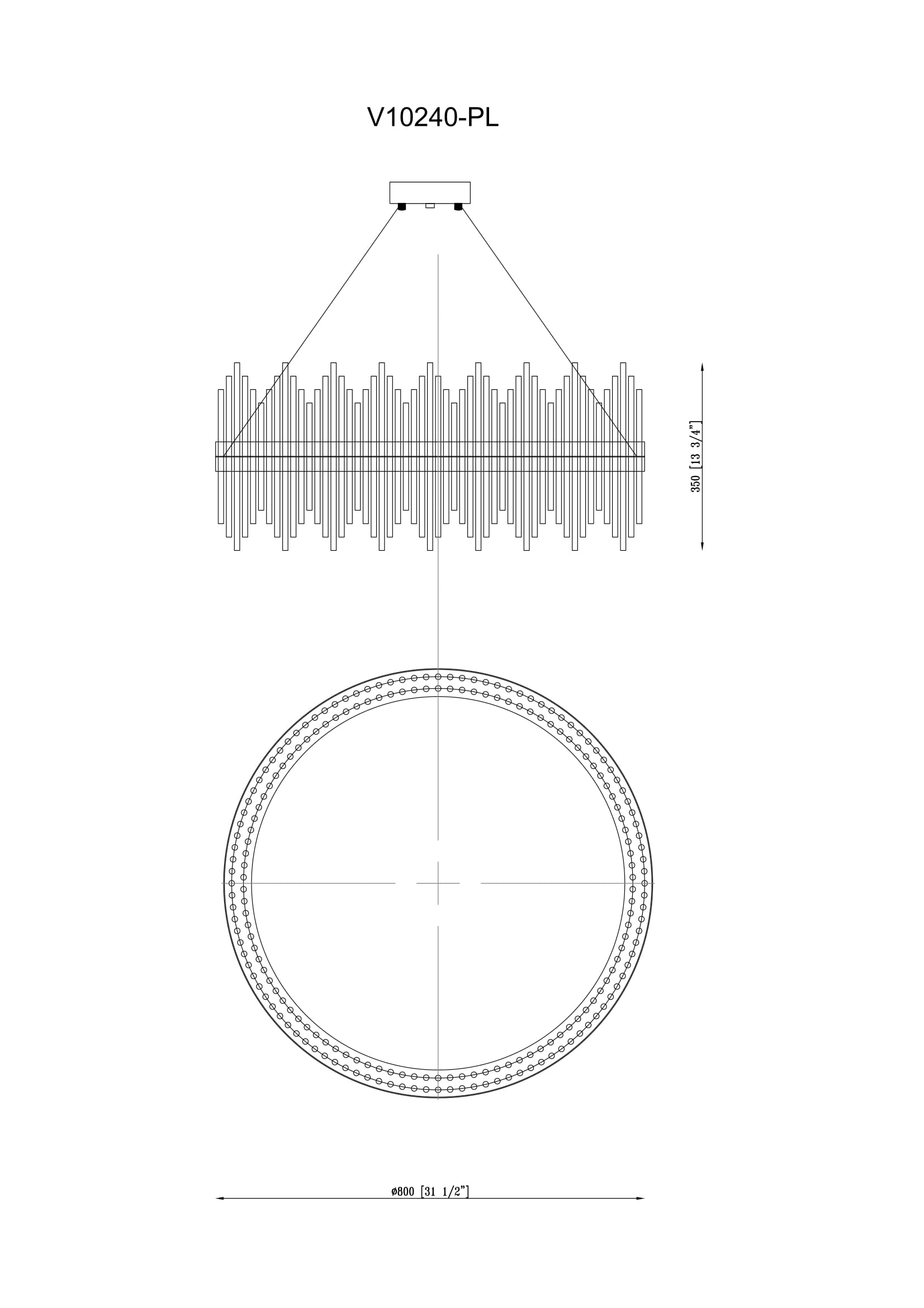 Подвесная люстра Moderli Amily V10240-PL Amily