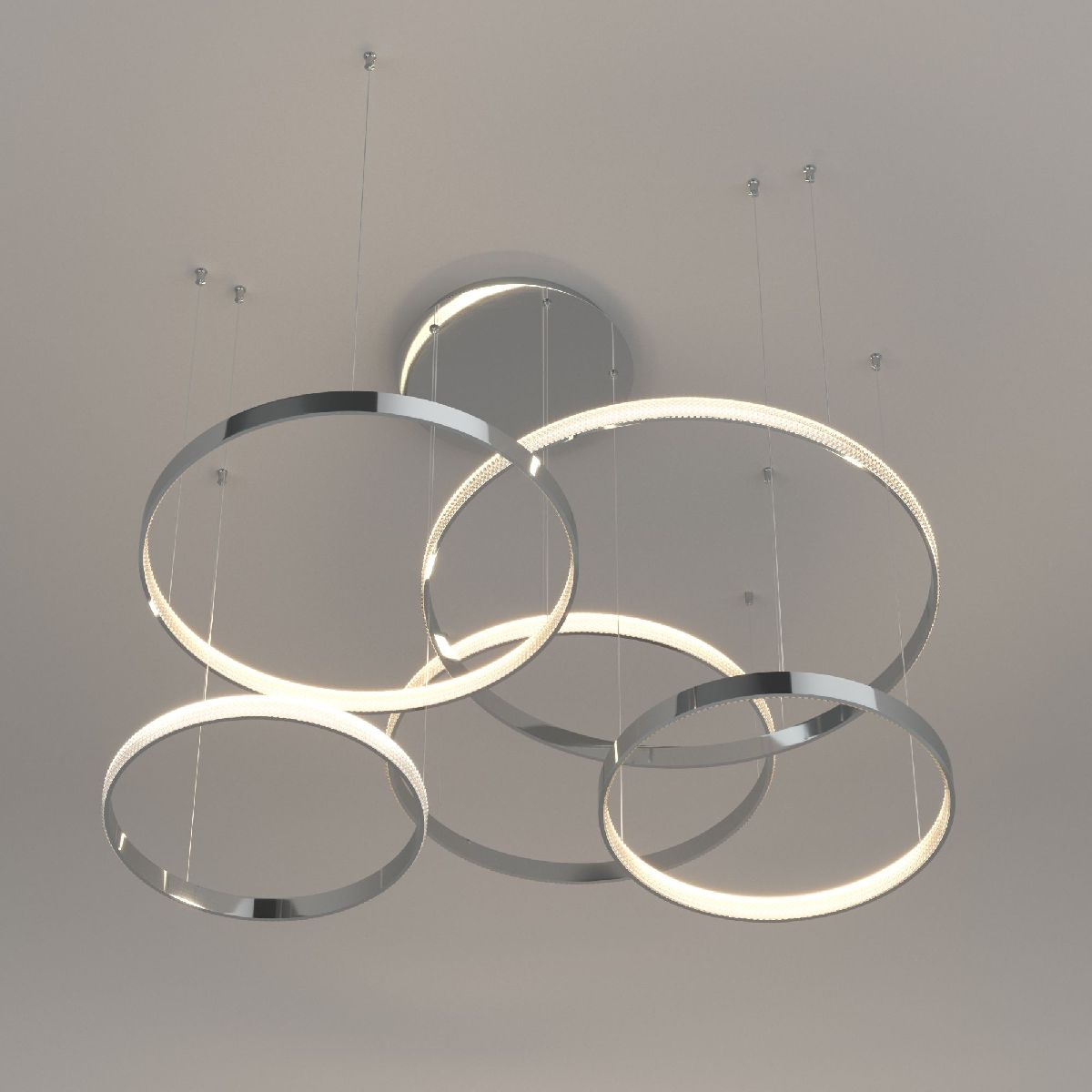 Подвесная люстра Eurosvet Posh 90175/5 хром a045416