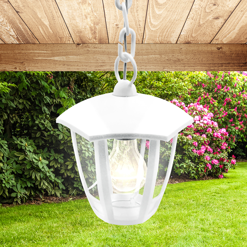 Уличный подвесной светильник ЭРА НСУ 07-40-002 «Марсель 1» белый Б0051204