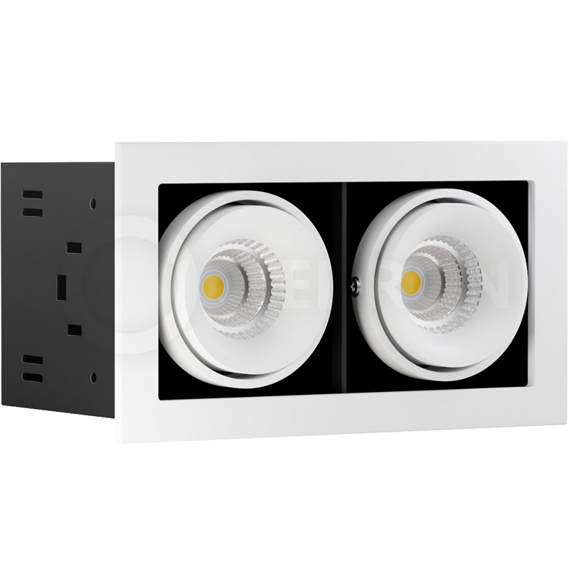 Встраиваемый светильник Ledron ON-202-9W WH-BK 00000013723