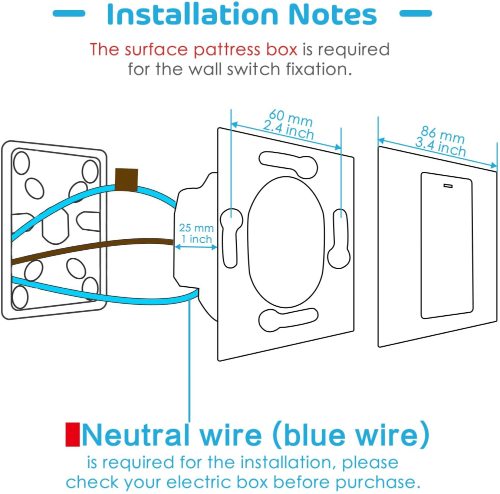 Умный выключатель HomeKit с клавишей Meross MSS510HK(EU)