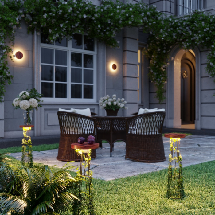 Уличный светильник наземный Odeon Light Nature Liana 7108/15GL