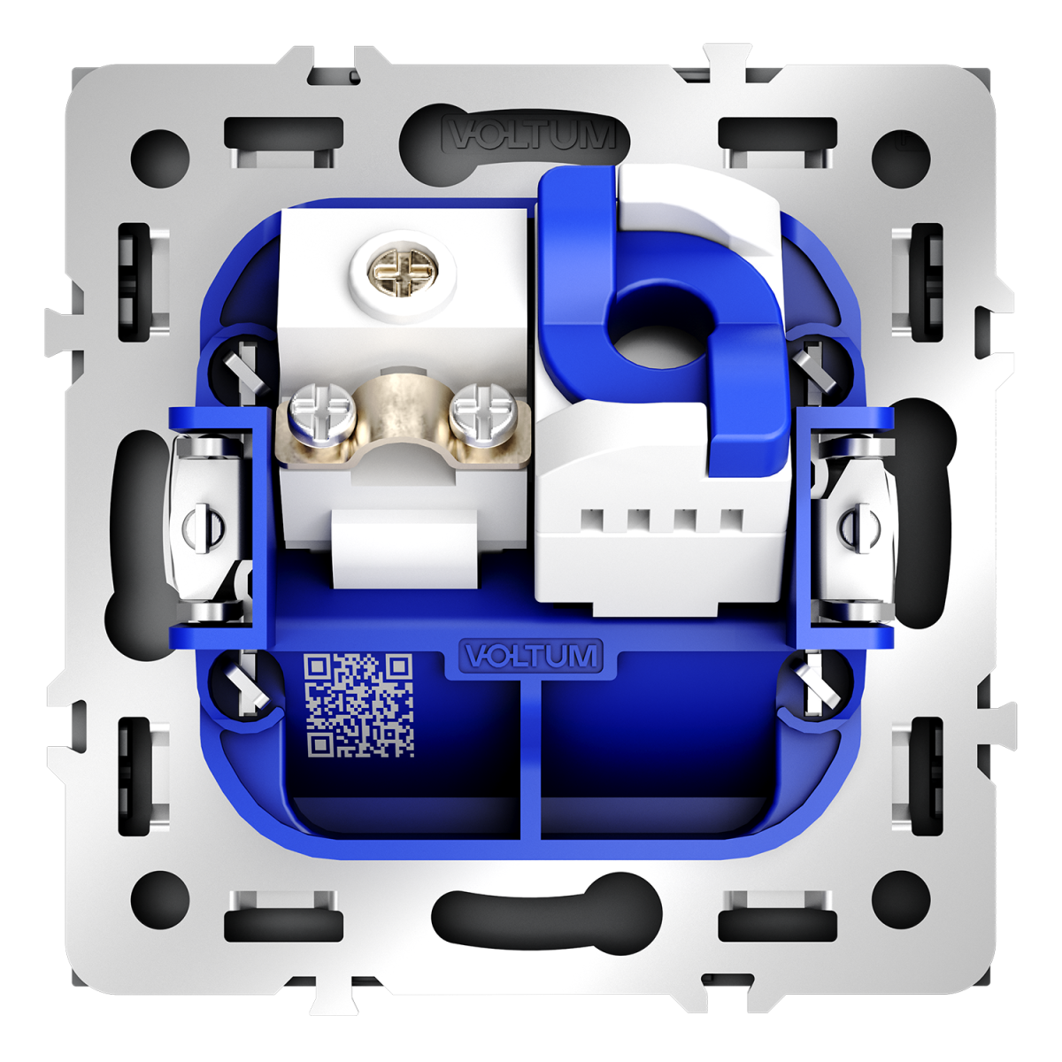 Розетка телевизионная встраиваемая Voltum S70 TV+RJ45 кат. 6, (графит) VLS060707