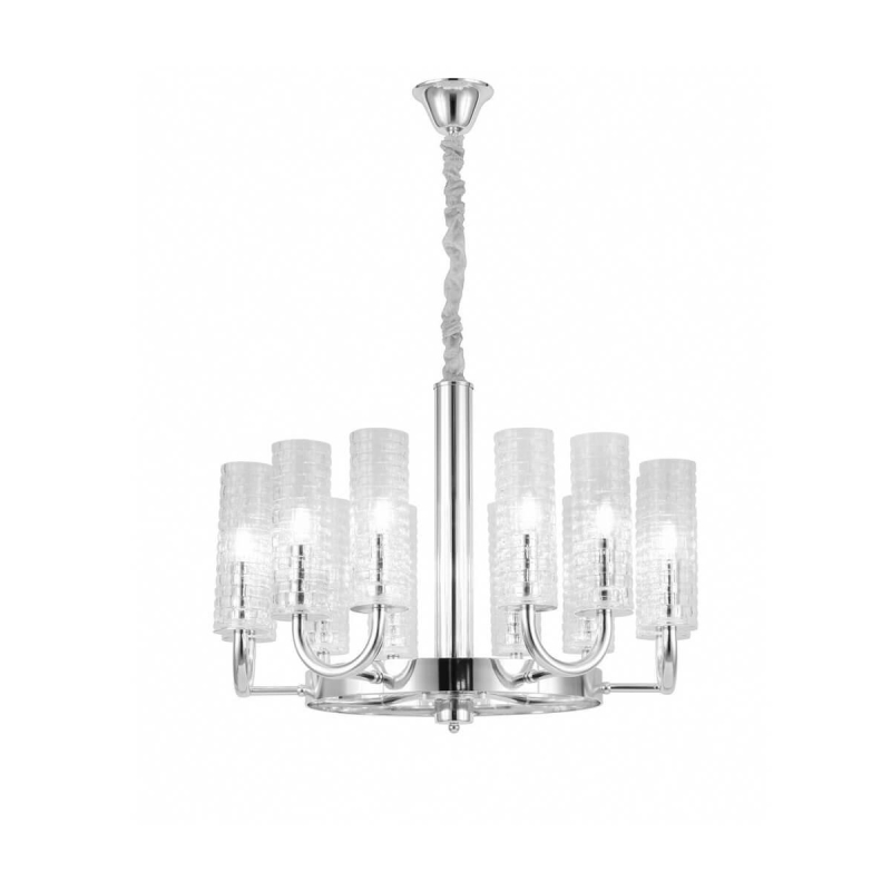 Подвесная люстра неоклассика Lumina Deco Donatti LDP 8011-12 CHR