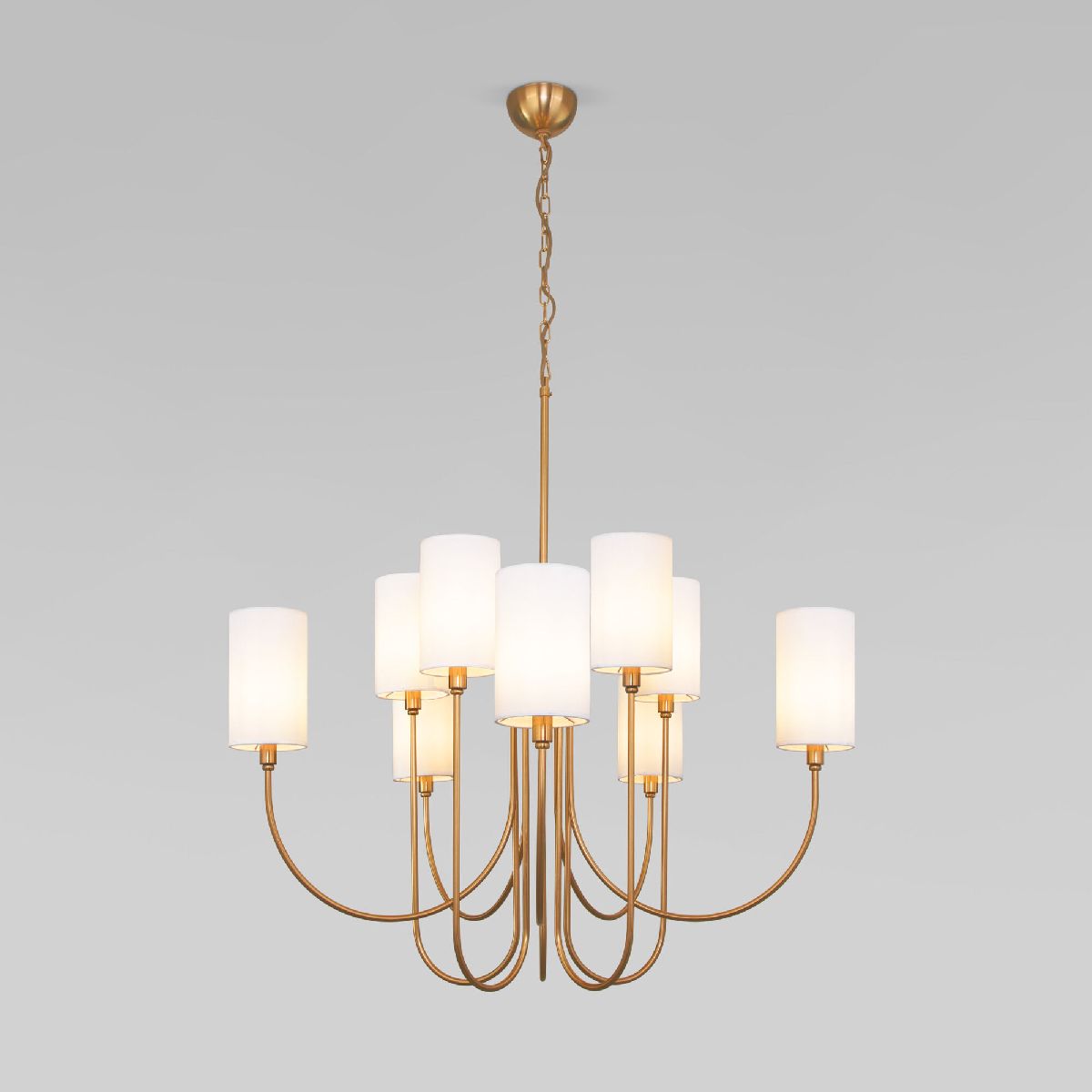 Подвесная люстра Eurosvet Abbey 60164/10 латунь Smart a065749