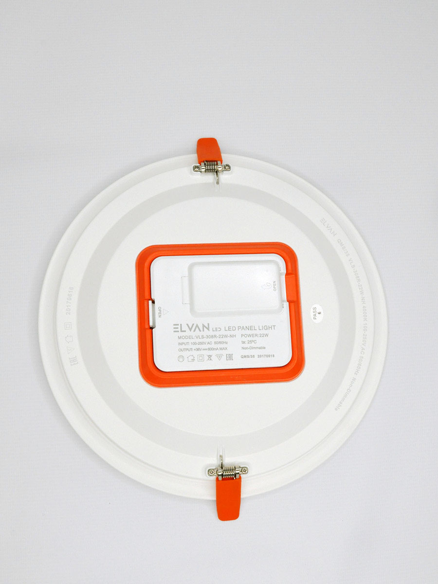 Встраиваемый светильник Elvan VLS-308R-22W-NH-Wh