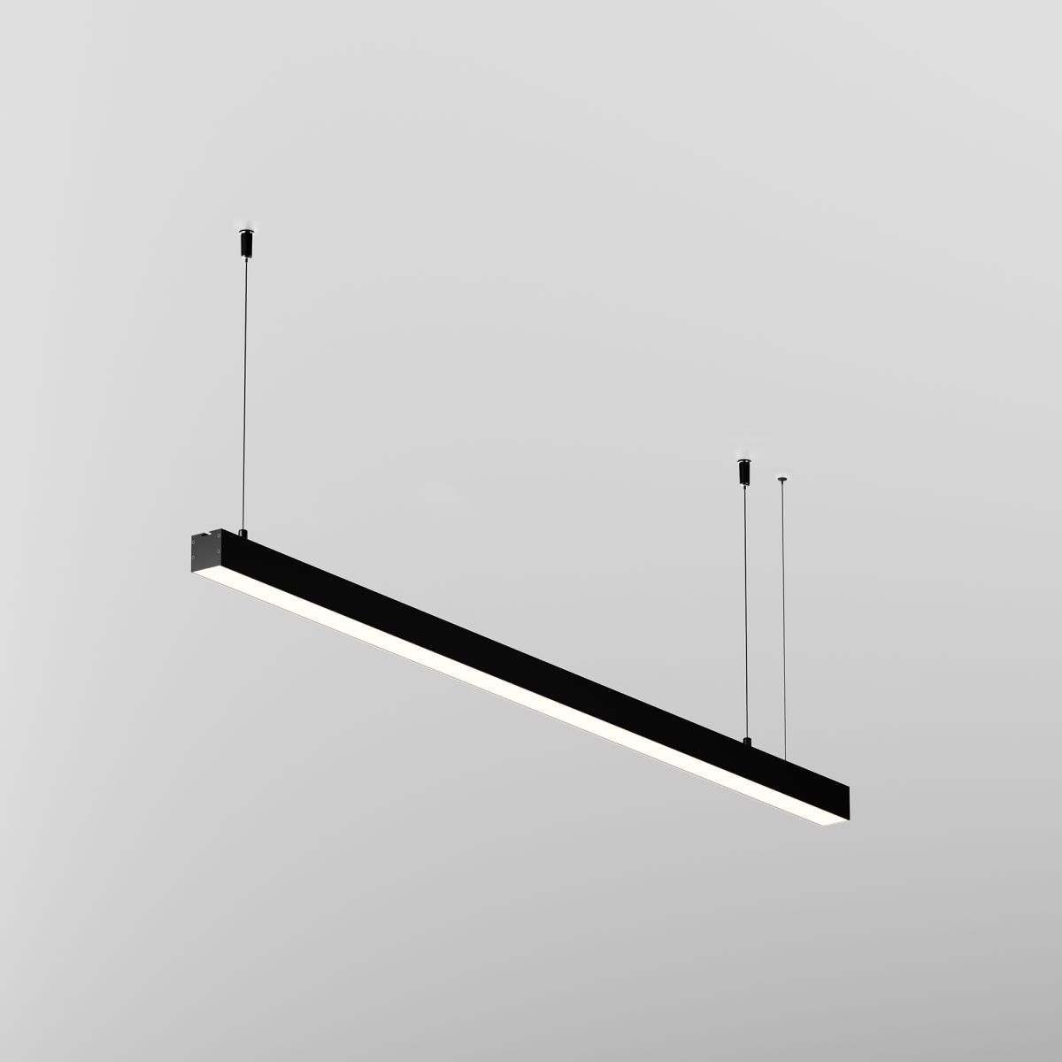 Линейный подвесной светильник Maytoni Technical 4000K 35x35 (Черный, 1 м) LL312012