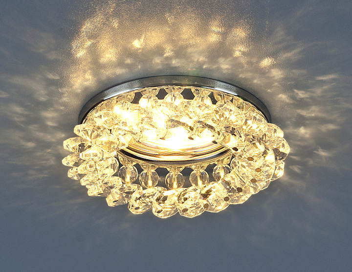 Встраиваемый светильник Elektrostandard 206 MR16 CH/CL хром/хрусталь прозрачный 4690389057649