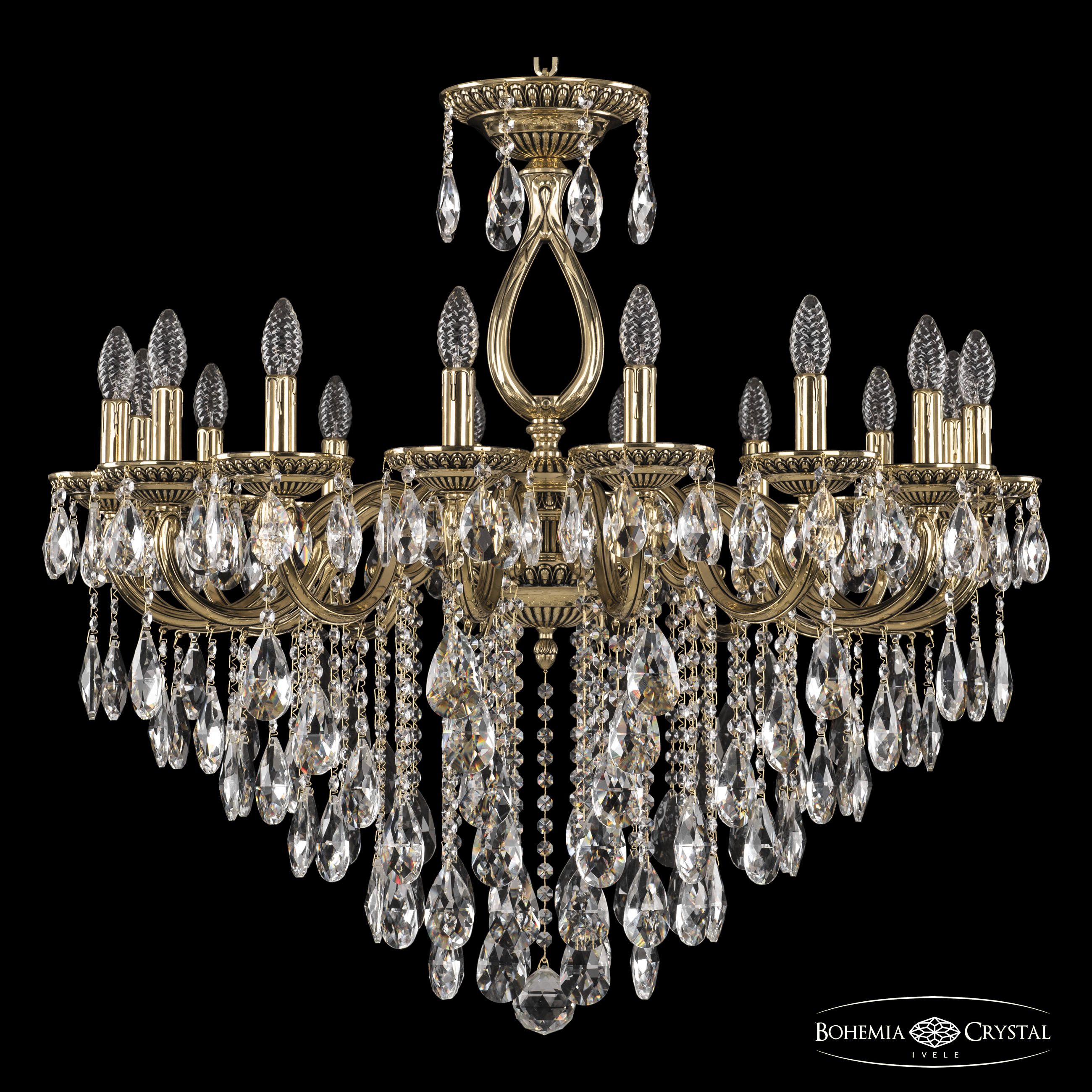 Подвесная люстра Bohemia Ivele Crystal 75301/16/300 B GB
