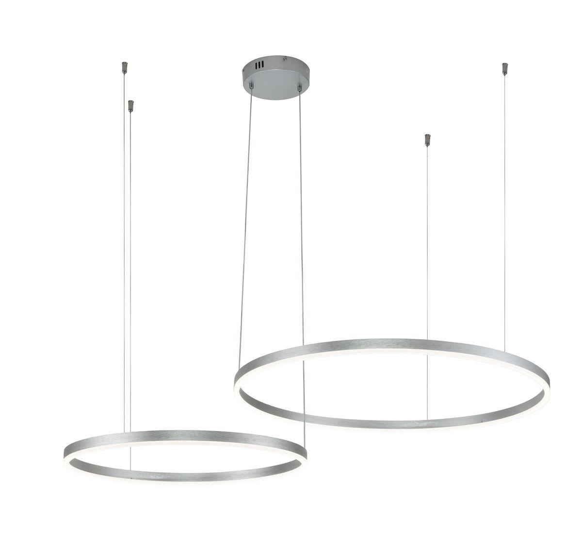 Подвесная люстра с пультом управления Indigo Galass 14001/2P Silver V000012L