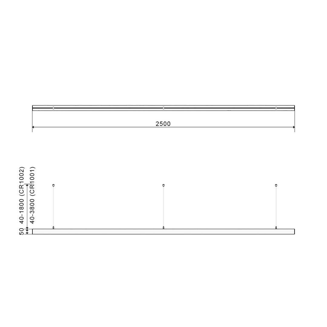 Подвесной светильник DesignLed I-Type-5050-25-65-NW 004912