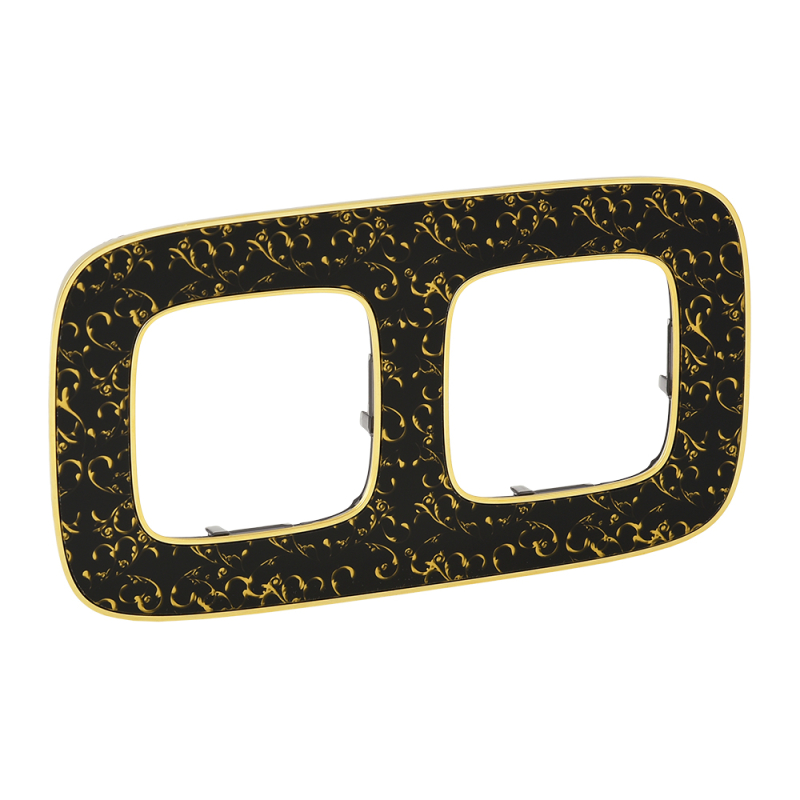 Рамка 2-постовая Legrand Valena Allure Барокко Нуар 754432