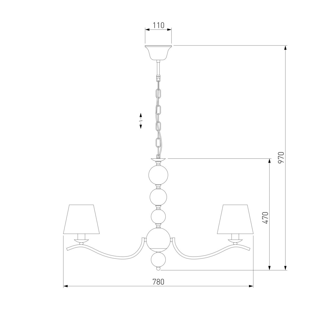 Подвесная люстра Eurosvet 60097/8 золото