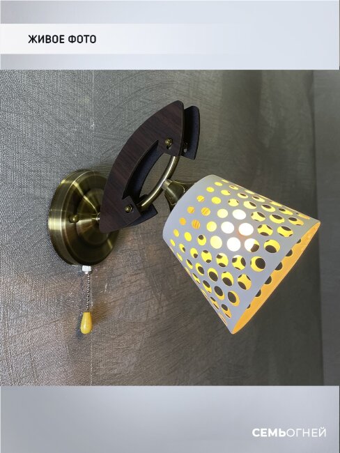 Бра бронзовое бронза Wedo Light Fangei WD3551/1W-AB-WT