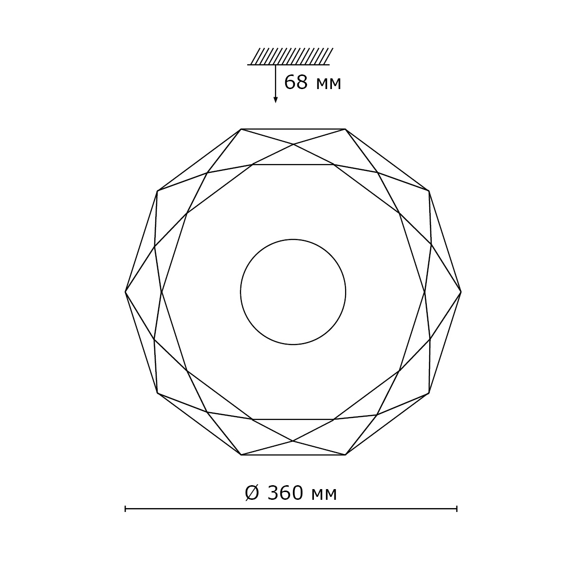 Настенно-потолочный светодиодный светильник Sonex Piola 2013/B